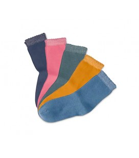 Tchibo 5 Çift Organik Pamuklu Kadın Çorap Çok Renkli 614008