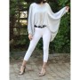 Zuzu Yüksek Bel Gabardın Pantolon Beyaz 17Y71001