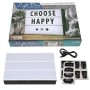 Choose Happy 11.75”x8.75” Linht Box Led Lights