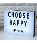 Choose Happy 11.75”x8.75” Linht Box Led Lights