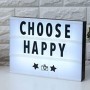 Choose Happy 11.75”x8.75” Linht Box Led Lights