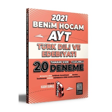 Benim Hocam Yayınları 2021 Ayt Türk Dili Ve Edebiyatı Tamamı Video Çözümlü 20 Deneme Sınavı