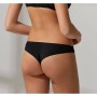 Suwen Kadın Siyah Jasmine Dantelli String Külot ST3700602