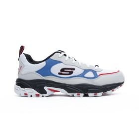 Skechers Stamina - Bluecoast Erkek Beyaz Spor Ayakkabı 51706 WBK