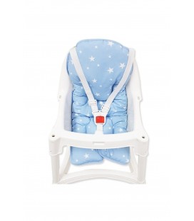 Sevi Bebe Mama Sandalyesi Minderi - Mavi Yıldız sevi150-1