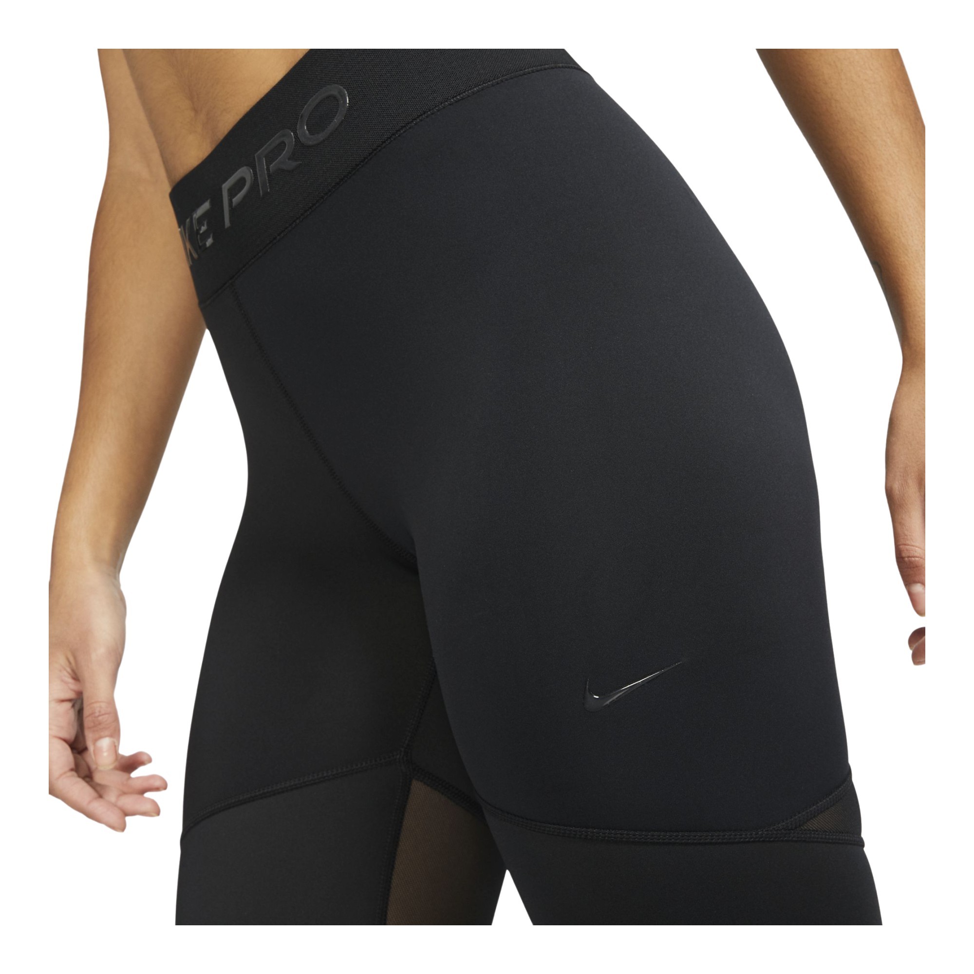 Nike Pro Luxe Leggings Mesh Mix Kadın Tayt CJ3603-010 - Gümrük Deposu