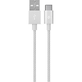 Ttec AlumiCable 1.2 m 2DK18G Gümüş Type-C Şarj Kablosu
