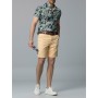 Lufian Slim Fit Hawaıı Spor Chino Şort Sari 111210001