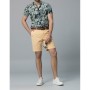Lufian Slim Fit Hawaıı Spor Chino Şort Sari 111210001