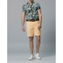 Lufian Slim Fit Hawaıı Spor Chino Şort Sari 111210001