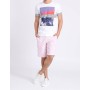 Lufian Richart Spor Chino Şort Slim Fit Pembe LF18SMST001