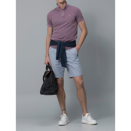 Lufian Slim Fit Alora Spor Chino Şort Lacivert 1112100021002