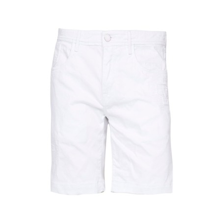 Lufian Erkek Beyaz Slim Fit Argent Spor Chino Şort 111210013