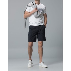 Lufian Slim Fit David Spor Chino Şort Lacivert 111210011