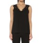 Network Regular Fit Siyah Dantel Detaylı Bluz 1073291