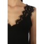 Network Regular Fit Siyah Dantel Detaylı Bluz 1073291