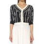 Network Casual Basic Fit Lacivert Karışık Desenli Kazak  1073335