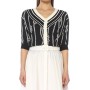 Network Casual Basic Fit Lacivert Karışık Desenli Kazak  1073335