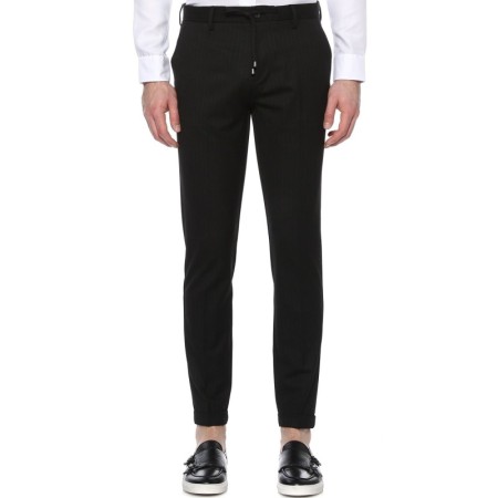 Network Erkek Çizgili Siyah Jogger Fit Pantolon 1074093