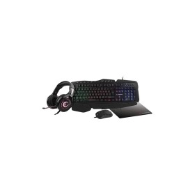Rampage MEEPO PLUS KM-4-1 Gökkuşağı Aydınlatmalı USB Gaming Combo Q Oyun Klavye+Mouse+Pad+Kulaklık