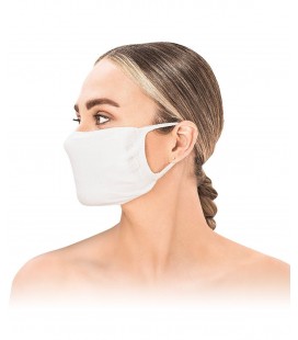 Superior Masqe Cepli Yıkanabilir Antibakteriyel Maske 3 Adet Beyaz maske