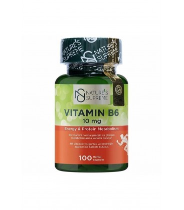 Natures Supreme Vitamin B6 10 Mg 100 Kapsül 7623