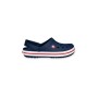 Crocs Lacivert Unisex Crocband Kenarı Kırmızı Beyaz Çizgili Terlik 11016-410