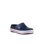 Crocs Lacivert Unisex Crocband Kenarı Kırmızı Beyaz Çizgili Terlik 11016-410