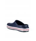 Crocs Lacivert Unisex Crocband Kenarı Kırmızı Beyaz Çizgili Terlik 11016-410