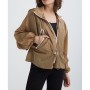 Quzu Kapüşonlu Yağmurluk Camel 20Y11815-034