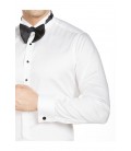 Bisse Erkek Beyaz Uzun Kollu Ata Yaka Klasik Gömlek GM19Y9004