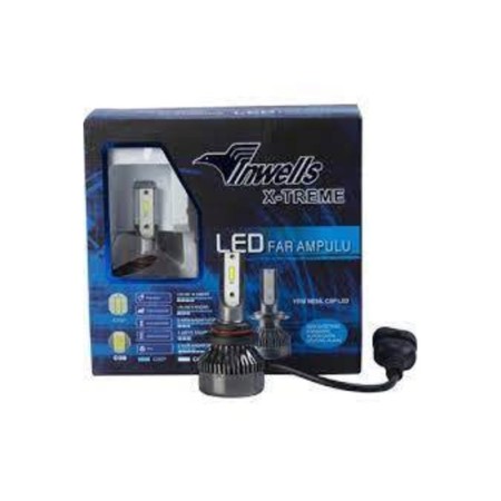 Inwells H7 Yeni Nesil Metal Turbo Led Xenon Ampul Seti 6500K İNW036003