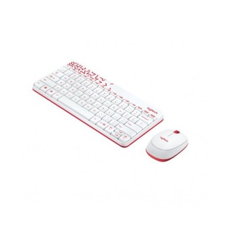 Logitech MK240 Nano Kablosuz Klavye & Mouse Seti-Beyaz