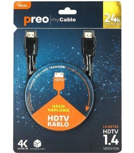 Preo MC24 HDMI 1.4 Versiyon Hdmi Kablo 1.8 m