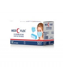Mediflex 3 Katlı Meltblown Telli Cerrahi Maske 50 Adet