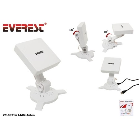 Everest ZC-FG714 Usb 14Dbi Kablosuz Adaptör