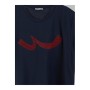 Ltb Peyero Erkek Lacivert Baskılı Kısa Kol Bisiklet Yaka T-Shirt