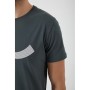 Ltb Erkek Antrasit Baskılı Kısa Kol Bisiklet Yaka T-Shirt 01220 84159 6089