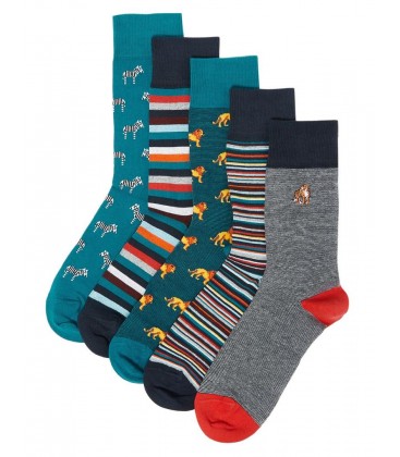 Marks & Spencer 5'li Cool & Fresh™ Desenli Çorap Seti