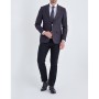 Hatemoğlu Desenli Slim Fit Bordo Ceket 14202019C002