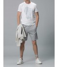 Lufian Erkek Beyaz Galaotes Modern Grafik T- Shirt 111020006