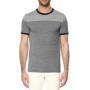 NetWork Erkek Jakarlı Beyaz Lacivert Tshirt 1067648
