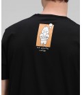 Lufian Ada Modern Grafik Erkek T- Shirt Siyah 111020101