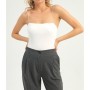 Quzu Ince Askılı Bodysuit Ekru 21K22533