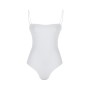Quzu Ince Askılı Bodysuit Ekru 21K22533