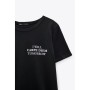 Zara Kadın Siyah Tişört 9362/626
