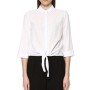Network Casual Kadın Basic Fit Beyaz Gömlek 1068393