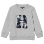 Tommy Hilfiger Erkek Çocuk Grey Geometric H Sweatshirt KG0KG03578