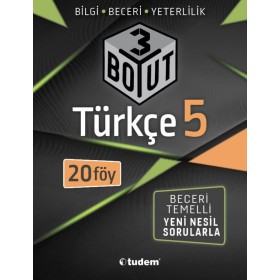 5. Sınıf Türkçe 3 Boyut Yeni Nesil Sorularla Tudem Yayınları