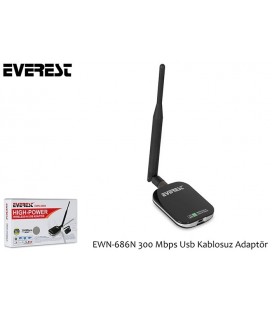 Everest EWN-686N 300Mbps Wireless-N Usb Adaptör